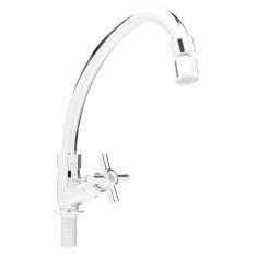 Torneira Giratoria Cozinha Mesa Cruzeta Com Arejador Cromada