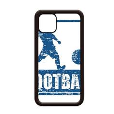 Capa Blue Football Player Kick Football para iPhone 12 Pro Max para Apple Mini Mobile Case Shell