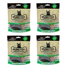 Combo 4 Pacotes Casco Bovino mastigáveis para cachorro Pestico 100% natural Casco de boi Petisco para cães Puretoy