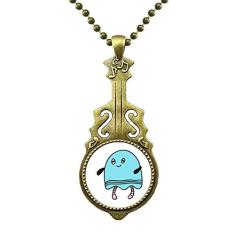 DIYthinker Colar de monstro alienígena e universo, joia antiga com pingente de música