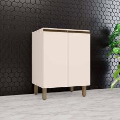 Balcão de Cozinha 2 Portas 600 mm Aurora Espresso Móveis Off White