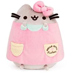 GUND Hello Kitty x Pusheen O Gato Stuffed Animal, Sanrio Pusheen Costume Plush, 9,5 "