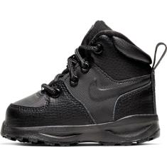 Nike Bota masculina de couro Manoa (Td), Preto, 38