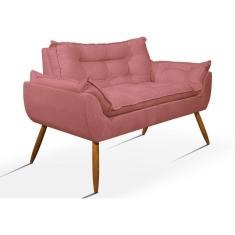 Sofá Opala Namoradeira Para Sala ? Balaqui Decor Cor:rosa