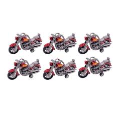 Moto Vermelha Brinquedo Lembrancinha Presente Infantil - Kit 6 Unidades