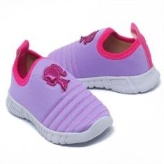 Tenis Feminino Casual Voltas As Aulas Infantil Juvenil Barbi Bi Bordado-Feminino