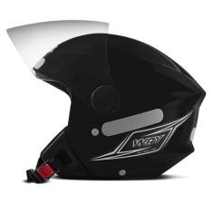 Capacete Feminino Masculino Para Moto Aberto Mixs Way Viseira Cristal 