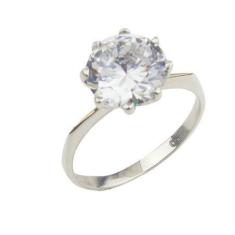 Anel Solitário Grande Prata - Cod 229 - Carlitos Joias, 15