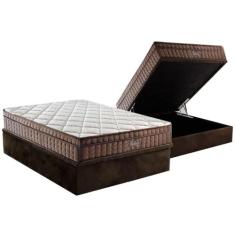Cama Box Baú Casal: Colchão Anatômico Anjos D28 / AG65 Anjos Star+ Bas