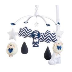 Móbile para berço musical e giratório Ovelhinha Marinho - Sleepbaby Mó