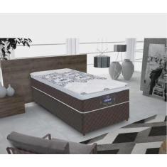 Colchão Solteiro Molas Ensacadas New York 88x188x26cm - GAZIN, Marrom