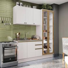 Cozinha Compacta Celeste Kappesberg 100% Mdf Branco 192cm
