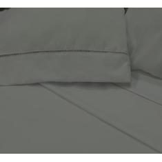 Jogo de Cama Casal Queen King Lençol Fronhas Colcha 400 Fios 4 Peças P