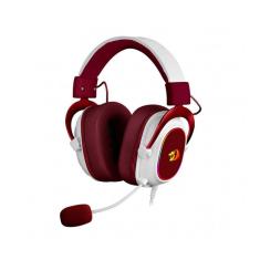 Fone De Ouvido Headset Gamer Zeus X H510 Branco Com Vermelho Redragon Vermelho Com Branco