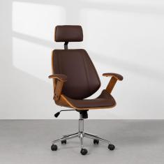 Cadeira de Escritório Lisboa - Marrom