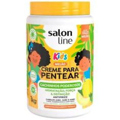 Creme para Pentear Kids Cachinhos Poderosos Melão Salon Line 1KG