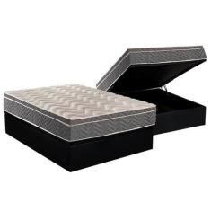 Cama Box Baú Casal: Colchão Anatômico Paropas D45 / EP Confort Mega Fi