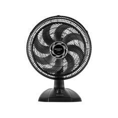 Ventilador de Mesa 40cm Mondial Turbo com 8 Pás 3 Velocidades, Preto e