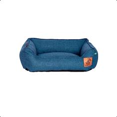 Cama Para Cachorro Mabuu Pet - Linho Azul - Tamanho P