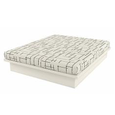 Cama Casal/Queen Dalla Costa 100% Mdf - Cor: Off White