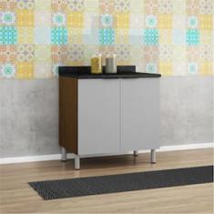 Balcão Duplo Bartira Rubi com 2 Portas e 1 Prateleira - 80,1cm de largura