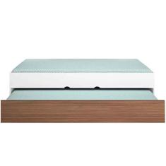 Cama Com Auxiliar Infanto Juvenil Clara Branco-amadeirado