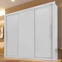 Guarda Roupa Casal 3 Portas e 4 Gavetas Panamá - Sallêto  - Branco
