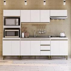 Cozinha Modulada 5 Peças 2 Aéreos 2 Balcões e 1 Torre Quente Margarida