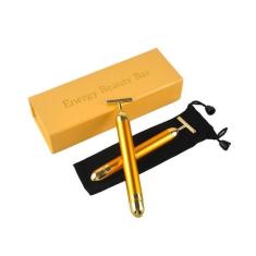 Massageador Facial De Rolo Efeito Lifting Vibração Cor Gold - Your