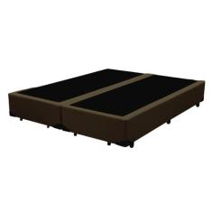 Base Box Cama Queen Madeira Resistente Marrom - FácilPedido