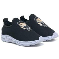 Tenis Meia Infantil Feminino Menina Personagens AntiDerrapante Confort