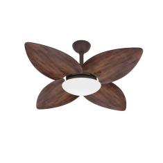 Ventilador Teto Winds Potente Sala 4 Pás Imbuia Ventax 110V