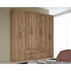 Guarda Roupa 8 Portas E 4 Gavetas Nápoles Atacama - Santos Andirá