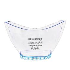 Champanheira Com Led Personalizada Amor Vinho E Motivos - Krystalon