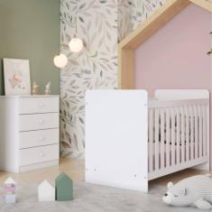Quarto de Bebê com Cômoda e Berço Labirinto Henn