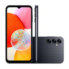 Smartphone Samsung Galaxy A14 4G 128GB Tela 6.6 Dual Chip 4GB RAM Câm.Tripla+Selfie 13MP