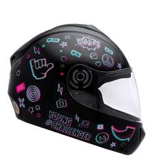 Capacete Moto Tamanho Pequeno Fly Young Live-Unissex