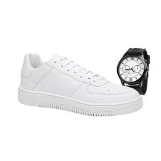 Kit Tenis Seven Brasil Sneaker + Relogio Masculino-Masculino