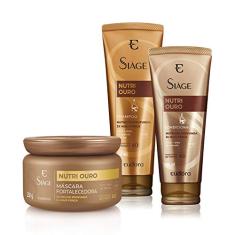 Eudora Kit Siàge Nutri Ouro Shampoo + Condicionador + Máscara