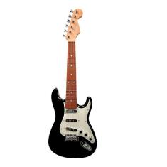 Guitarra Infantil Brinquedo Musical Com Luz E Som - Preto