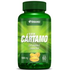 Oleo de Cartamo com Vitamina E - 60 Cápsulas - Herbamed