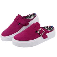 Tenis Feminino Slip On Calce Facil Camurça Ajuste Fivela Palmilha Em Gel Solado Emborrachado