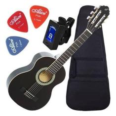 Kit Violão 3/4 Acústico Nylon N6 Bk Giannini Envio Promocion