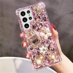 Capa de telefone com strass para samsung galaxy, s24, s23, s22 ultra, s21 plus, s20 fe, note 20, 10 plus, s10, style4, para note 10 plus