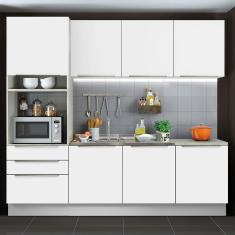Cozinha Completa Lux Com Armário E Balcão 7 Portas 3 Gavetas