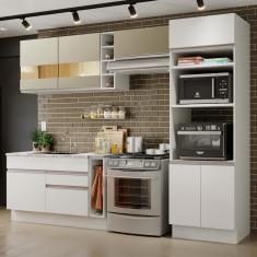 Cozinha Completa Cristal com Armário e Balcão (sem Tampo E Pia) Madesa