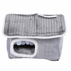 Casa de Gato Com Isolamento Quente, Cama Interna Macia Removível e Lavável Com Decoração de Material de Esponja para Animais de Estimação Pequenos e Médios, Conforto Aprimorado,