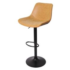 Banqueta Alta Com Encosto Alto Estofado Para Cozinha Balcão Bancada Il