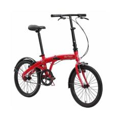 Bicicleta Dobrável Aro 20 Durban Eco 1 Marcha Compacta, Vermelho