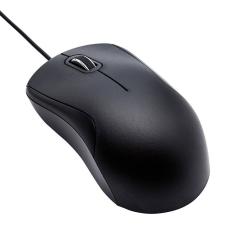 Mouse Amazon Basics com fio USB de 3 botões 1000 DPI - preto